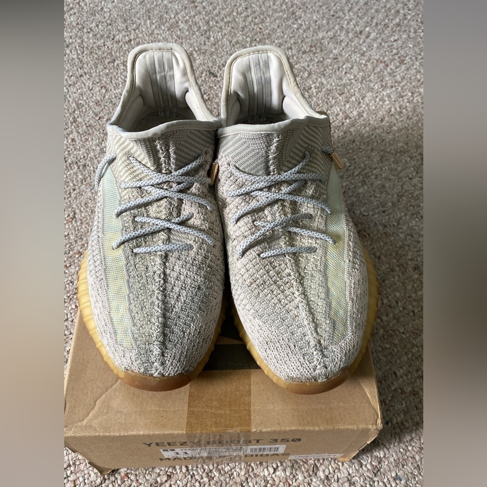 Adidas Yeezy Boost 350 V2 Citrin (Non-Reflective) w/reflective laces+metal tips
